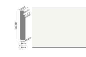 Плинтус Плинтус Dollken Cubu Flex life Hamburg Style 100 1013 white фото  | FLOORDEALER